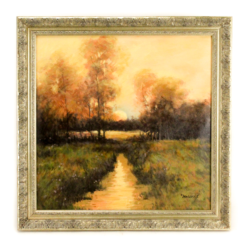 Marcoux Oil Painting on Canvas of Sunrise