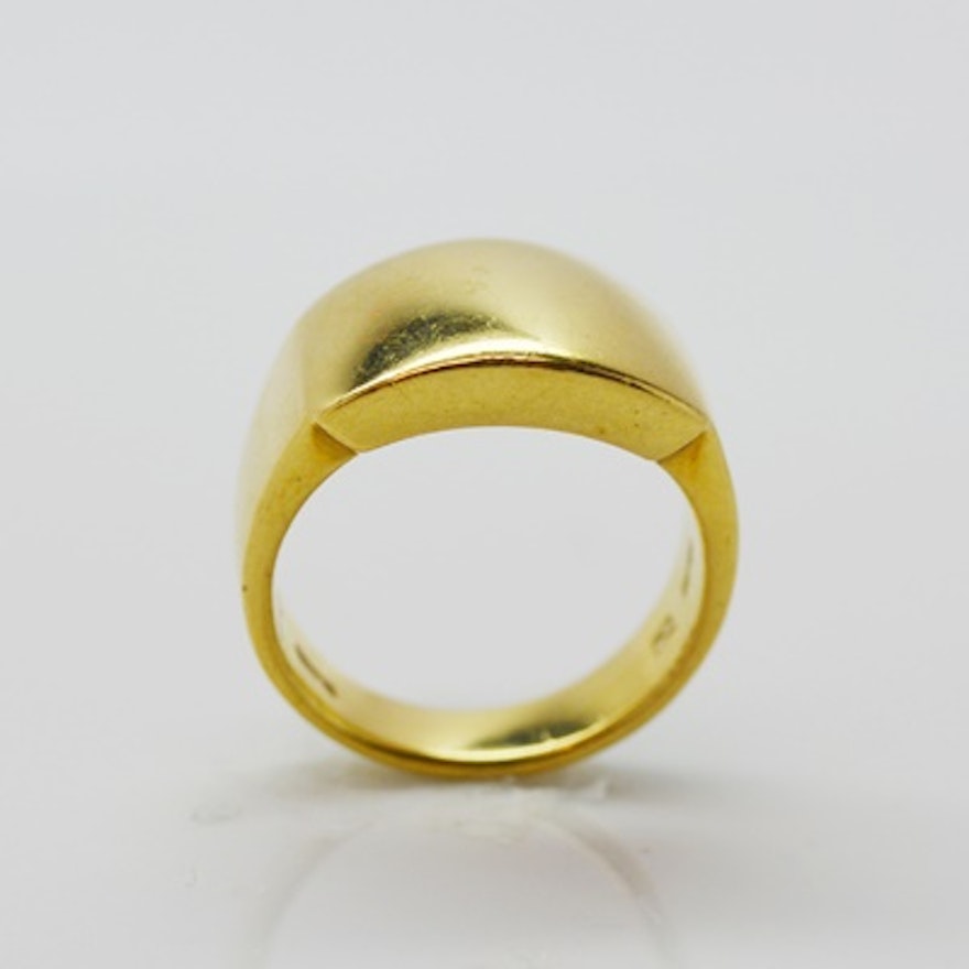 18K Yellow Gold Band