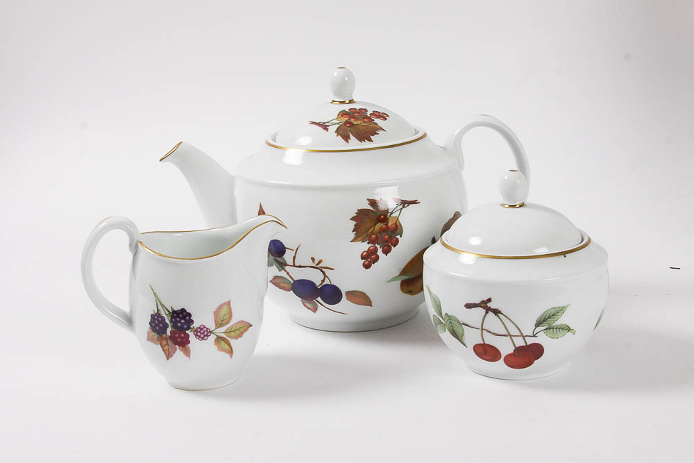 Set of Royal Worcester "Evesham" China and Tableware