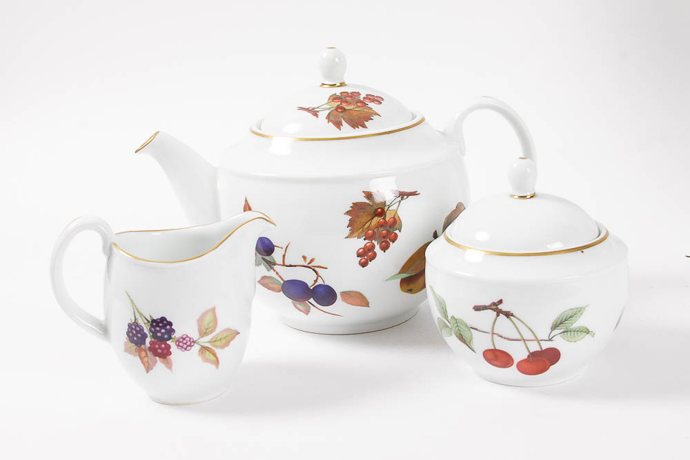 Set of Royal Worcester "Evesham" China and Tableware