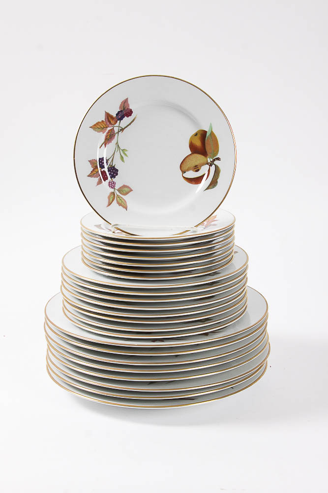 Set of Royal Worcester "Evesham" China and Tableware