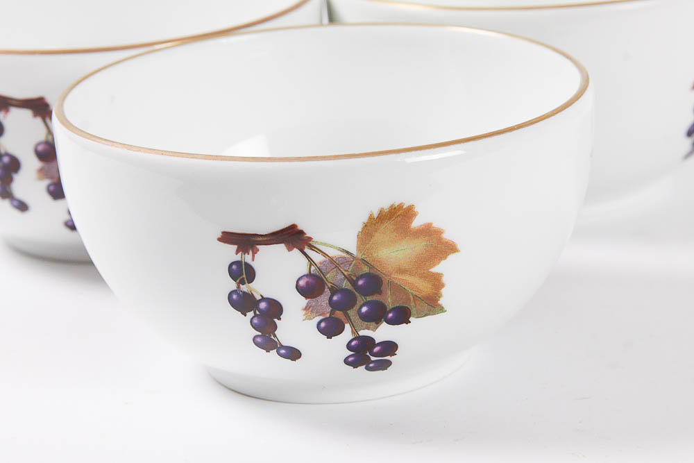 Set of Royal Worcester "Evesham" China and Tableware