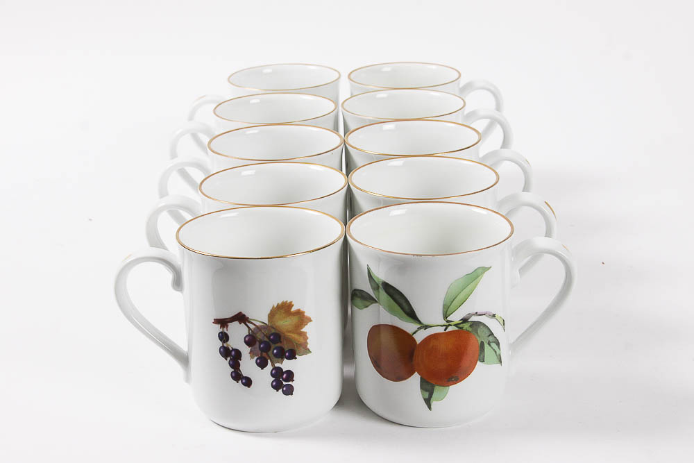 Set of Royal Worcester "Evesham" China and Tableware