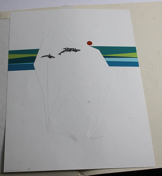 Signed Limited Edition Serigraph "Orca" by Peter Parnell