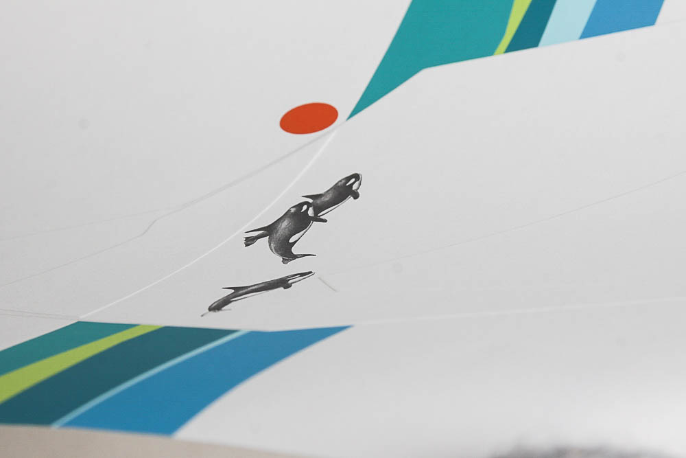 Signed Limited Edition Serigraph "Orca" by Peter Parnell