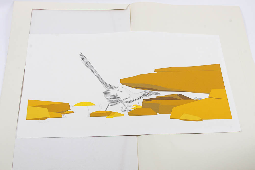 Signed Serigraph "Roadrunner" by Peter Parnall