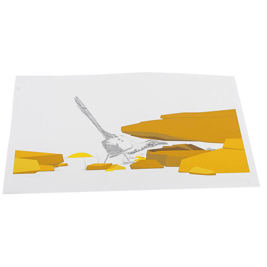 Signed Serigraph "Roadrunner" by Peter Parnall