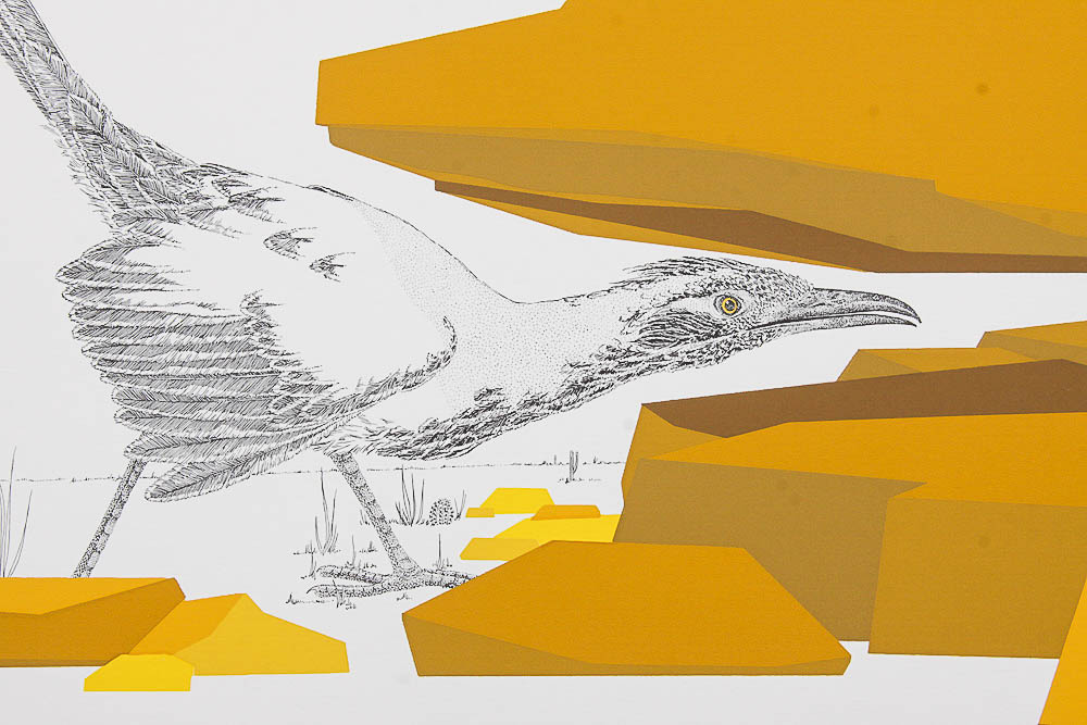 Signed Serigraph "Roadrunner" by Peter Parnall