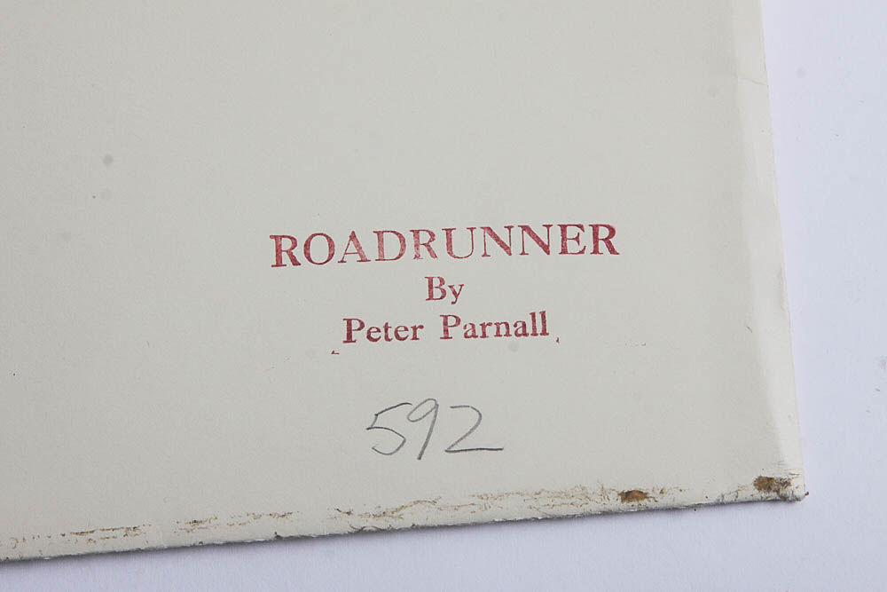 Signed Serigraph "Roadrunner" by Peter Parnall