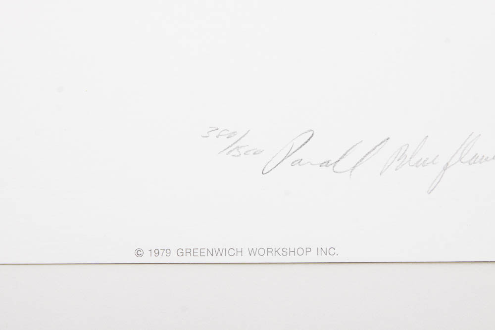 Signed Limited Edition Serigraph by Peter Parnall "Bison"