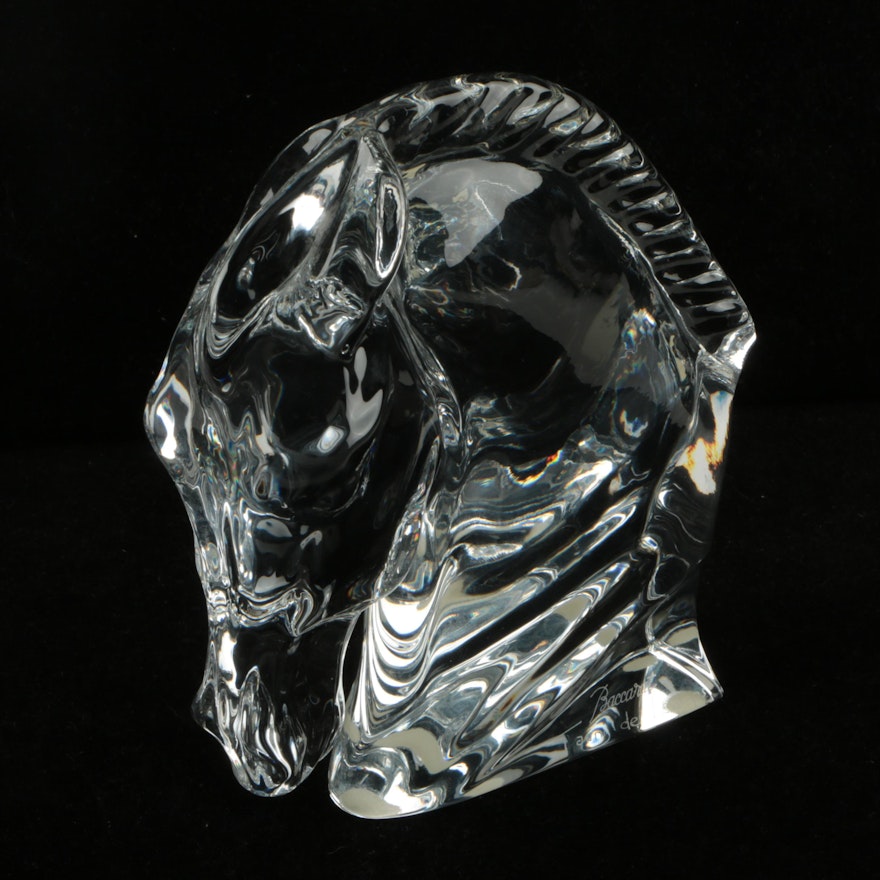 Tauni de Lesseps for Baccarat Crystal Horse Head