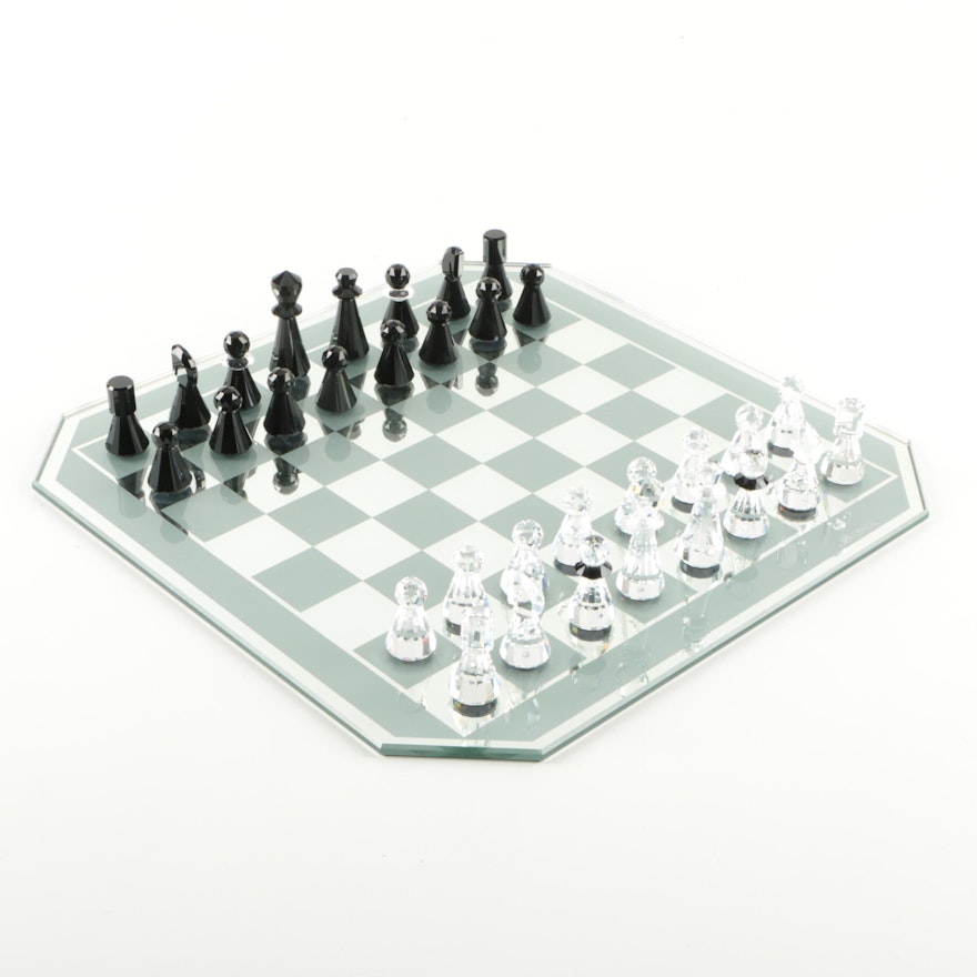 Swarovski "Silver Crystal" Chess Set