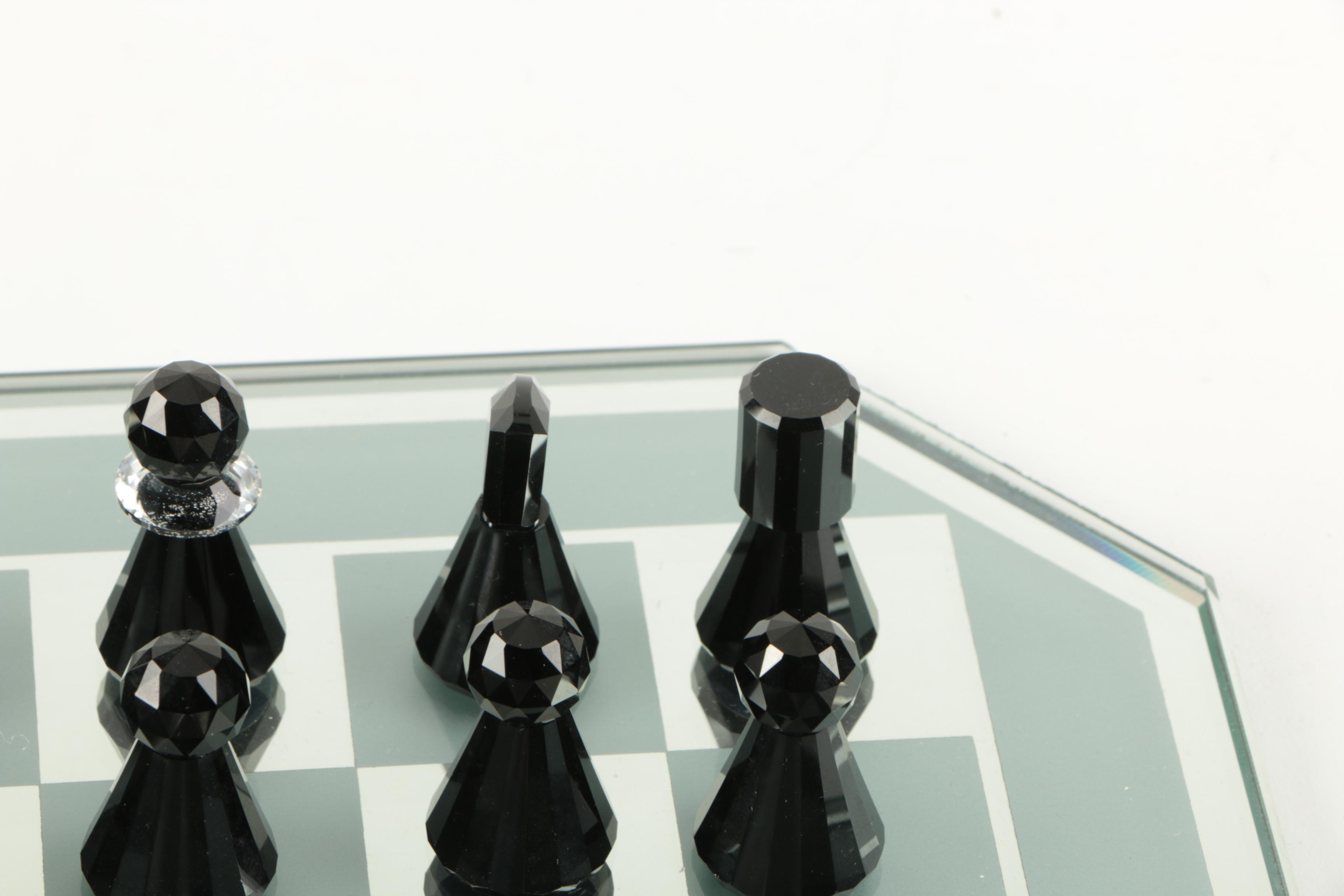 Swarovski "Silver Crystal" Chess Set