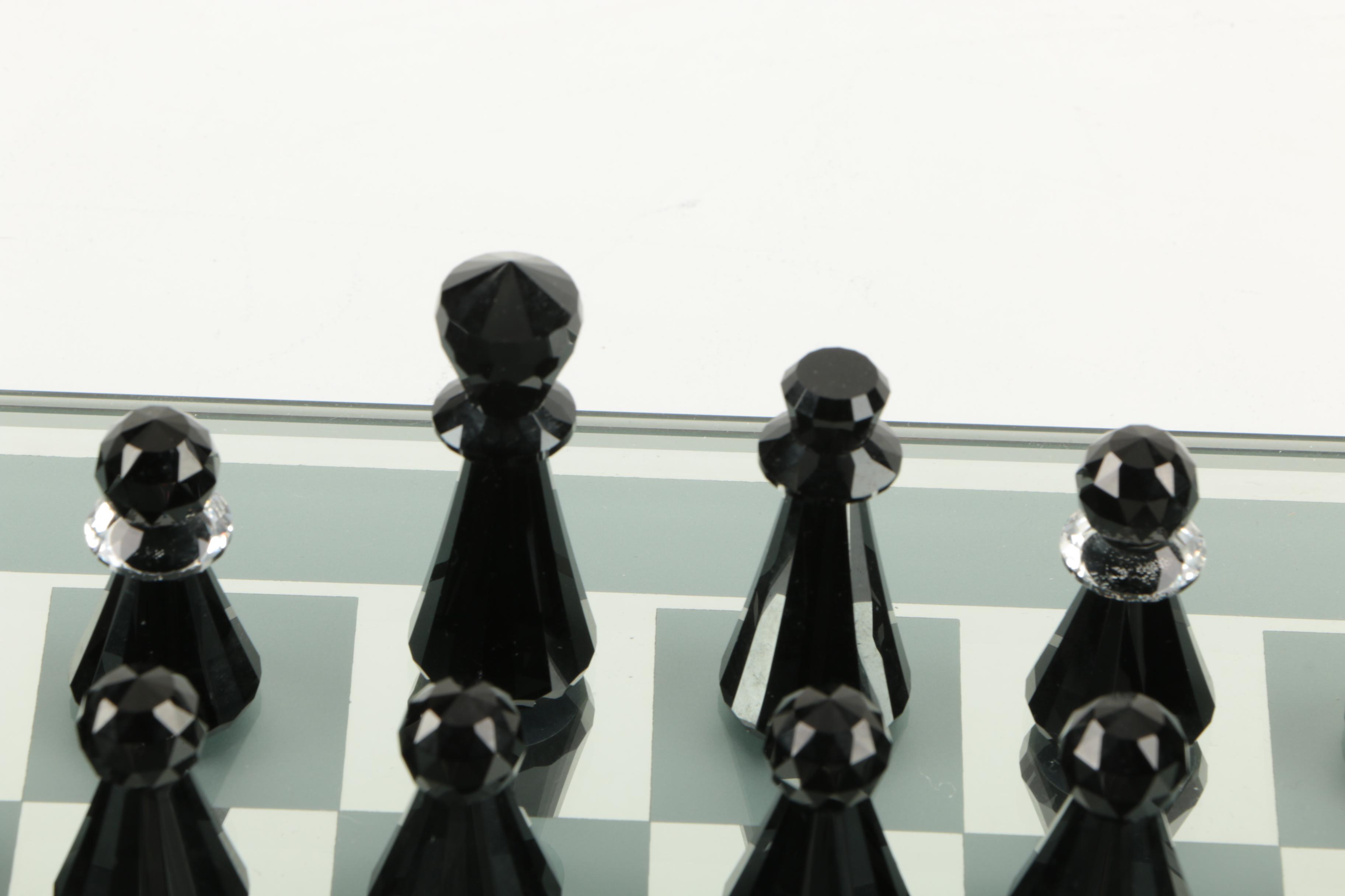 Swarovski "Silver Crystal" Chess Set