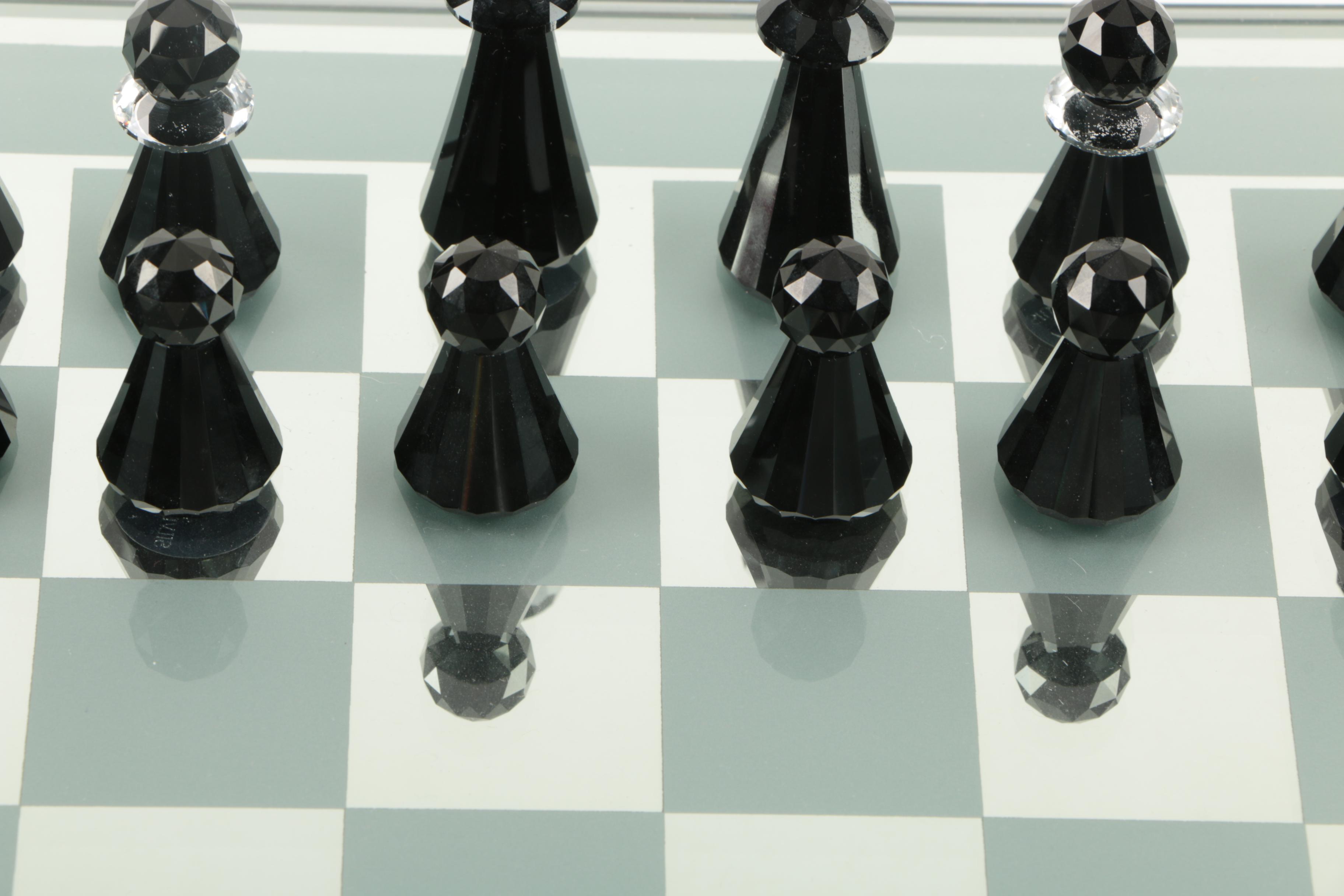 Swarovski "Silver Crystal" Chess Set