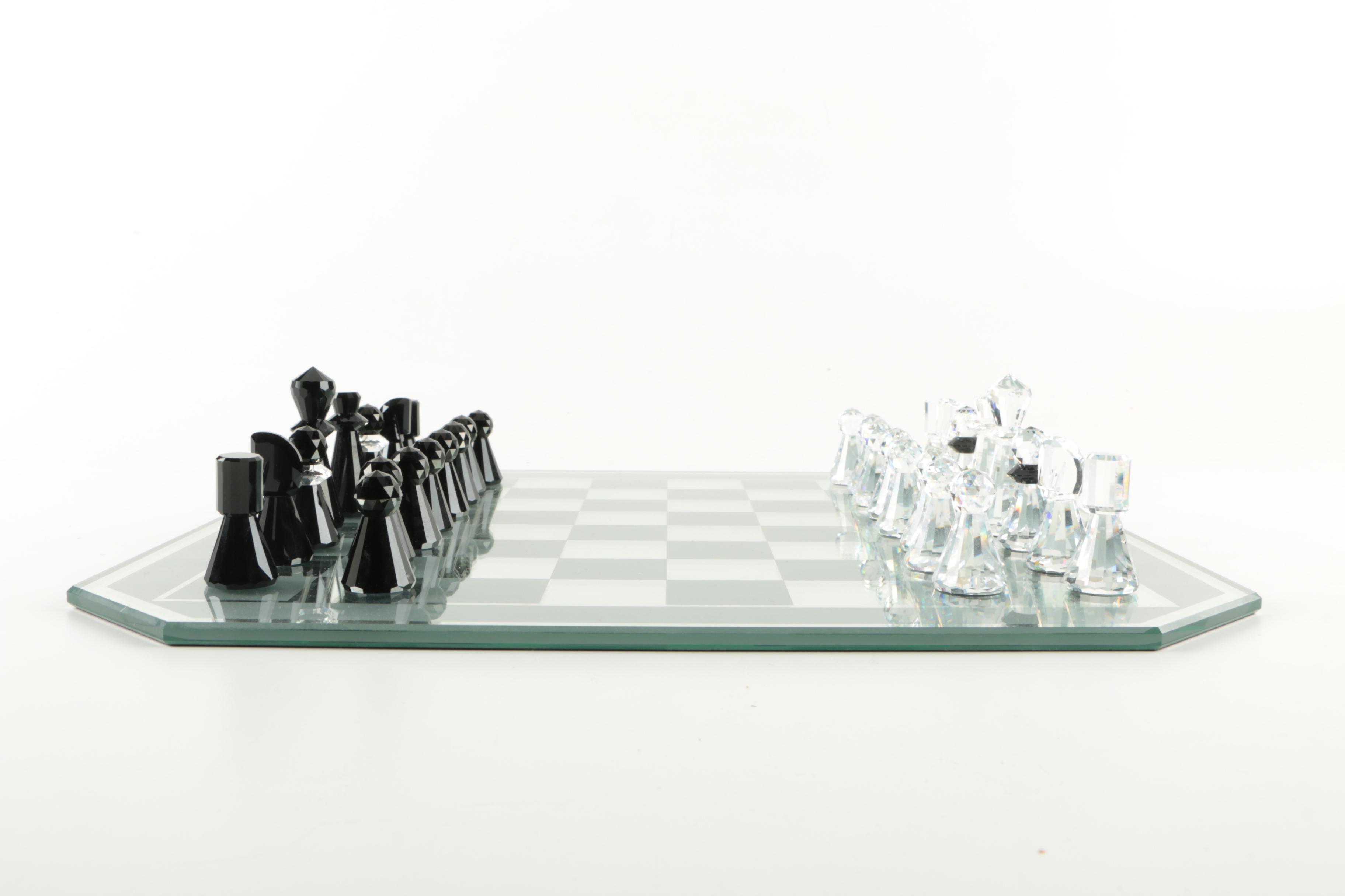 Swarovski "Silver Crystal" Chess Set