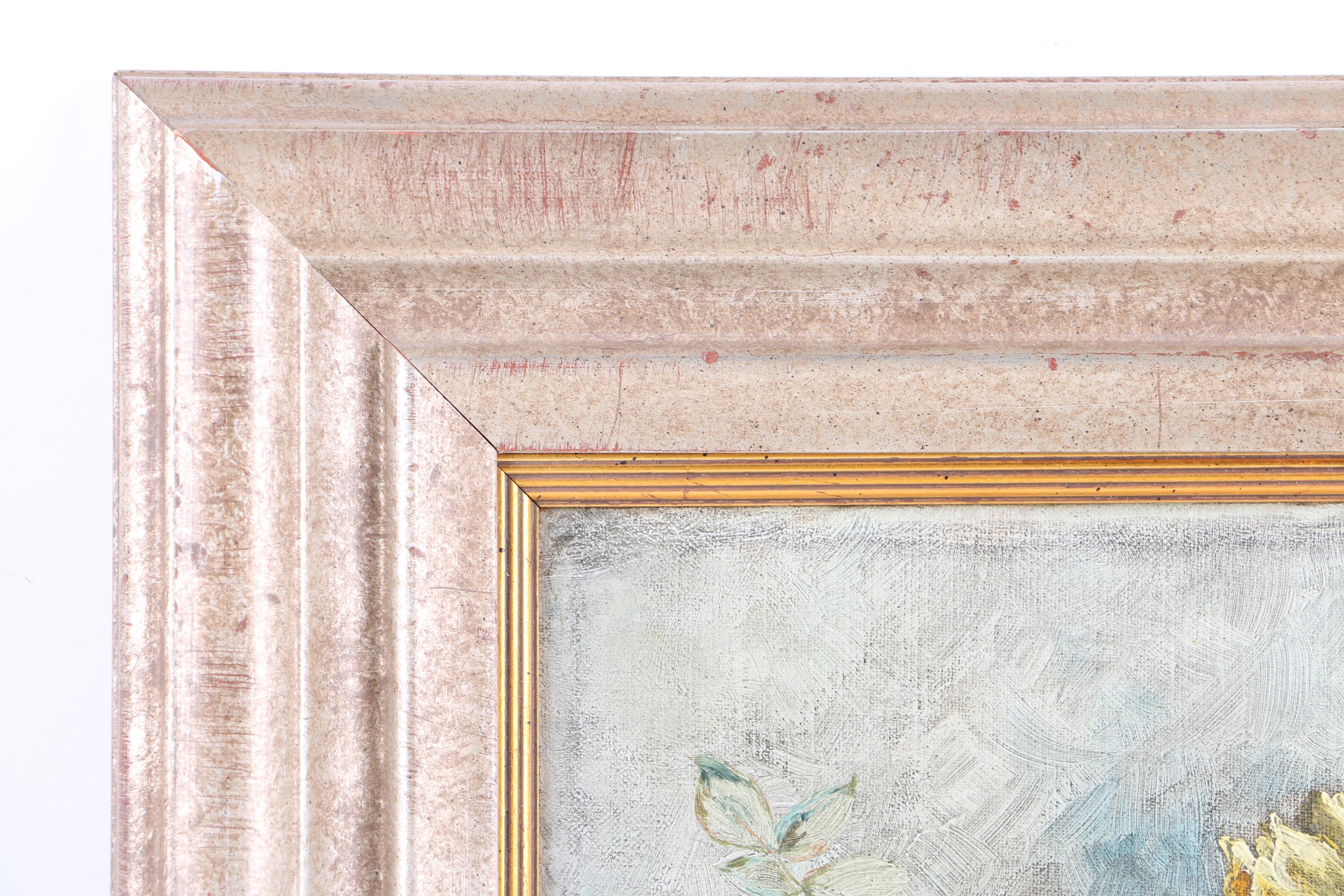 Patty Thum Oil Painting on Canvas of Yellow Roses