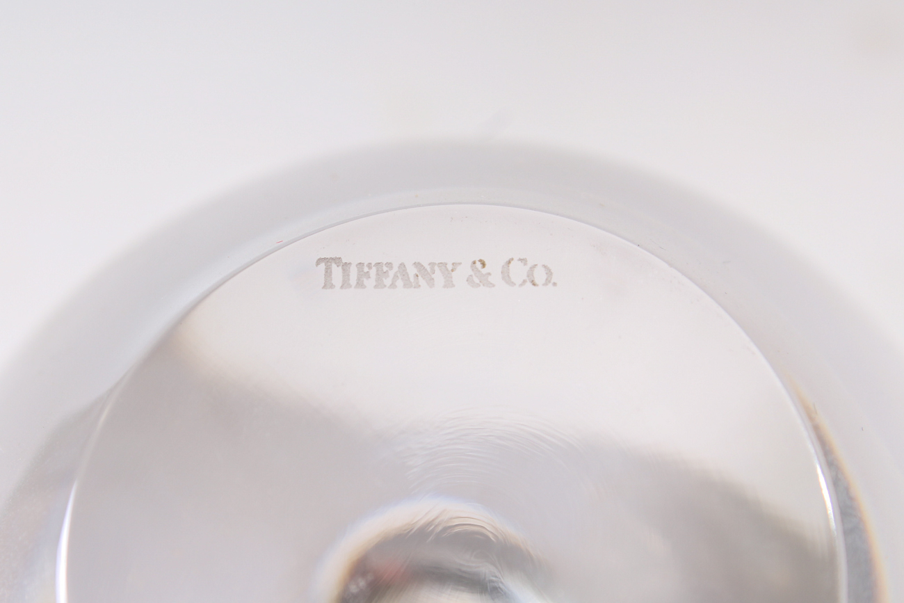 Tiffany & Co. Crystal Apple Paperweight