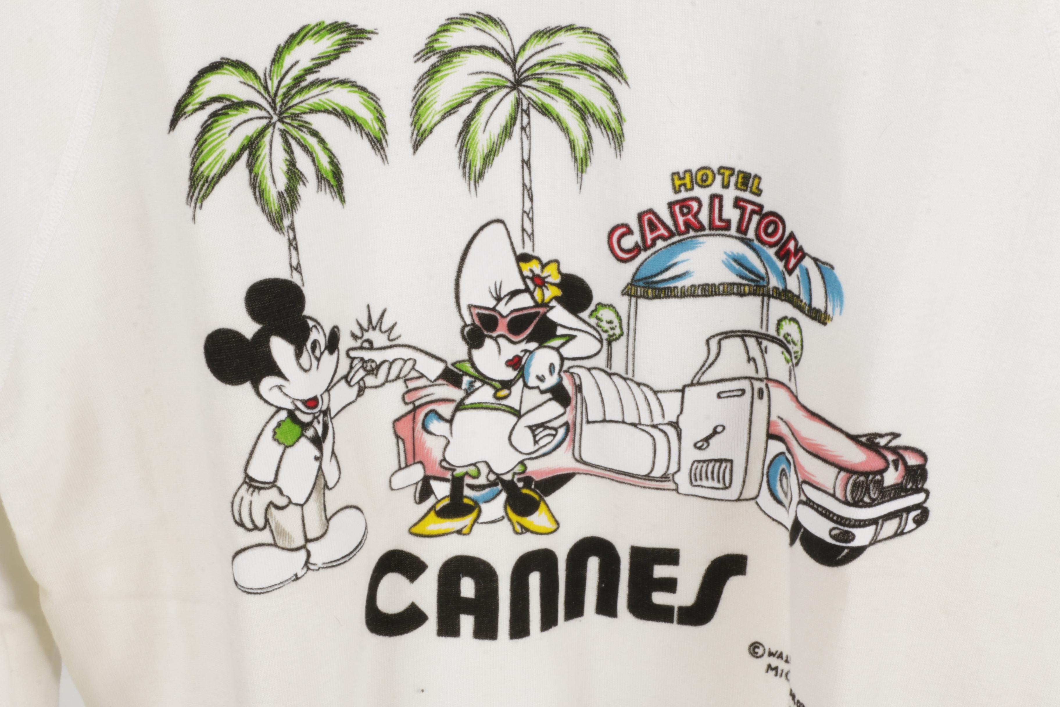 1980s Vintage Michael Bachoz Disney France Mickey and Minnie Sweatshirts