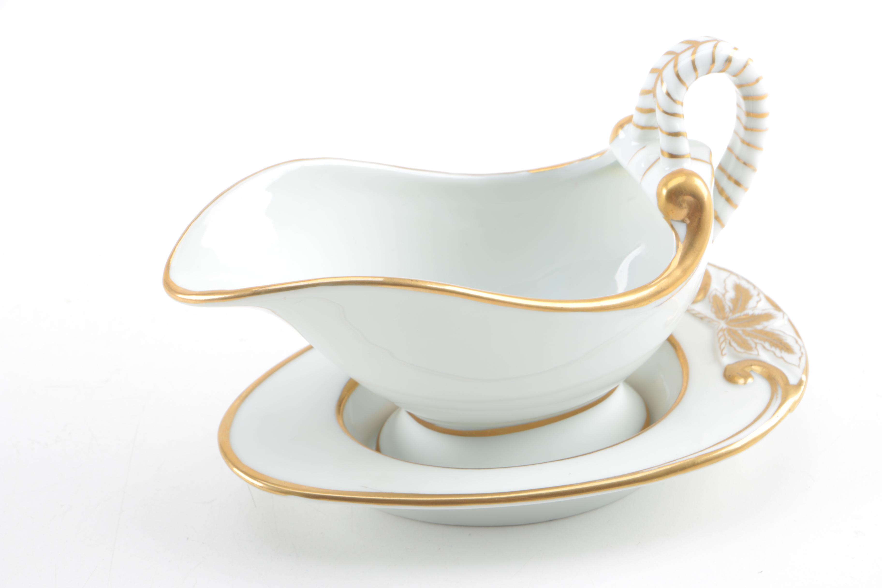 Antique W. Guerin & Cie Porcelain Platters Chandeliers c. 1900 and Others