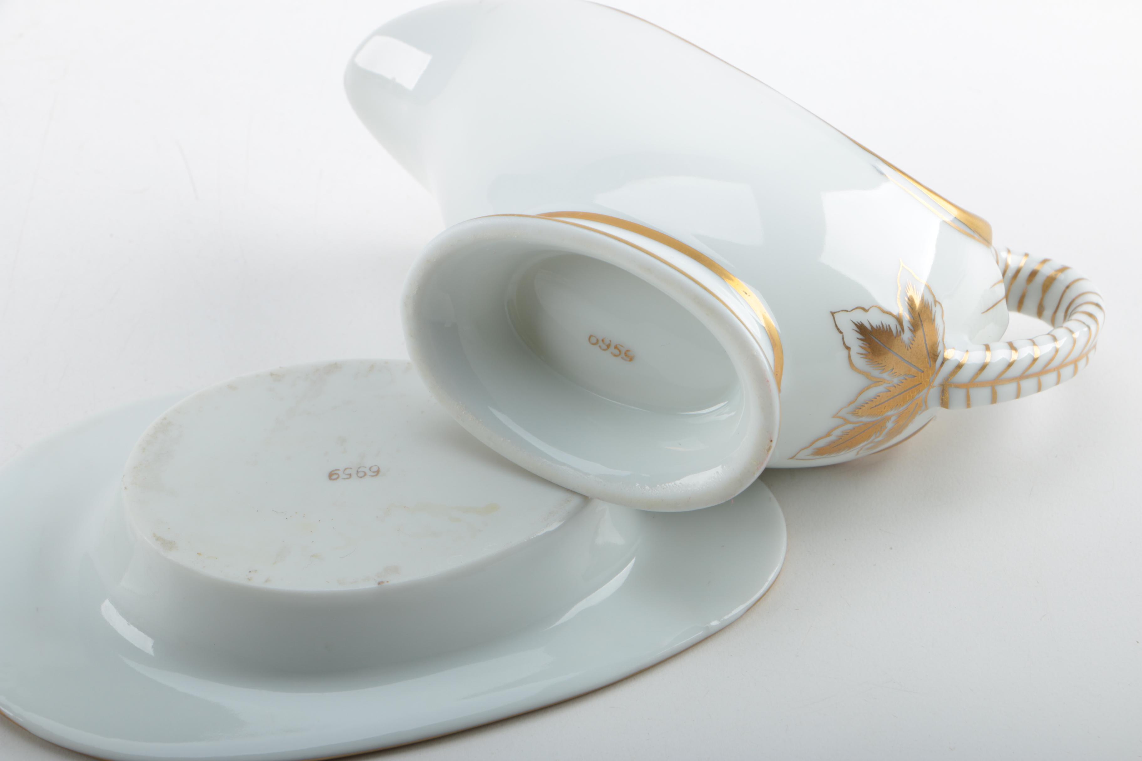 Antique W. Guerin & Cie Porcelain Platters Chandeliers c. 1900 and Others