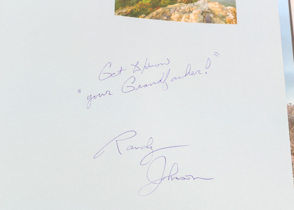 Signed Copy of Randy Johnson's "Grandfather Mountain"