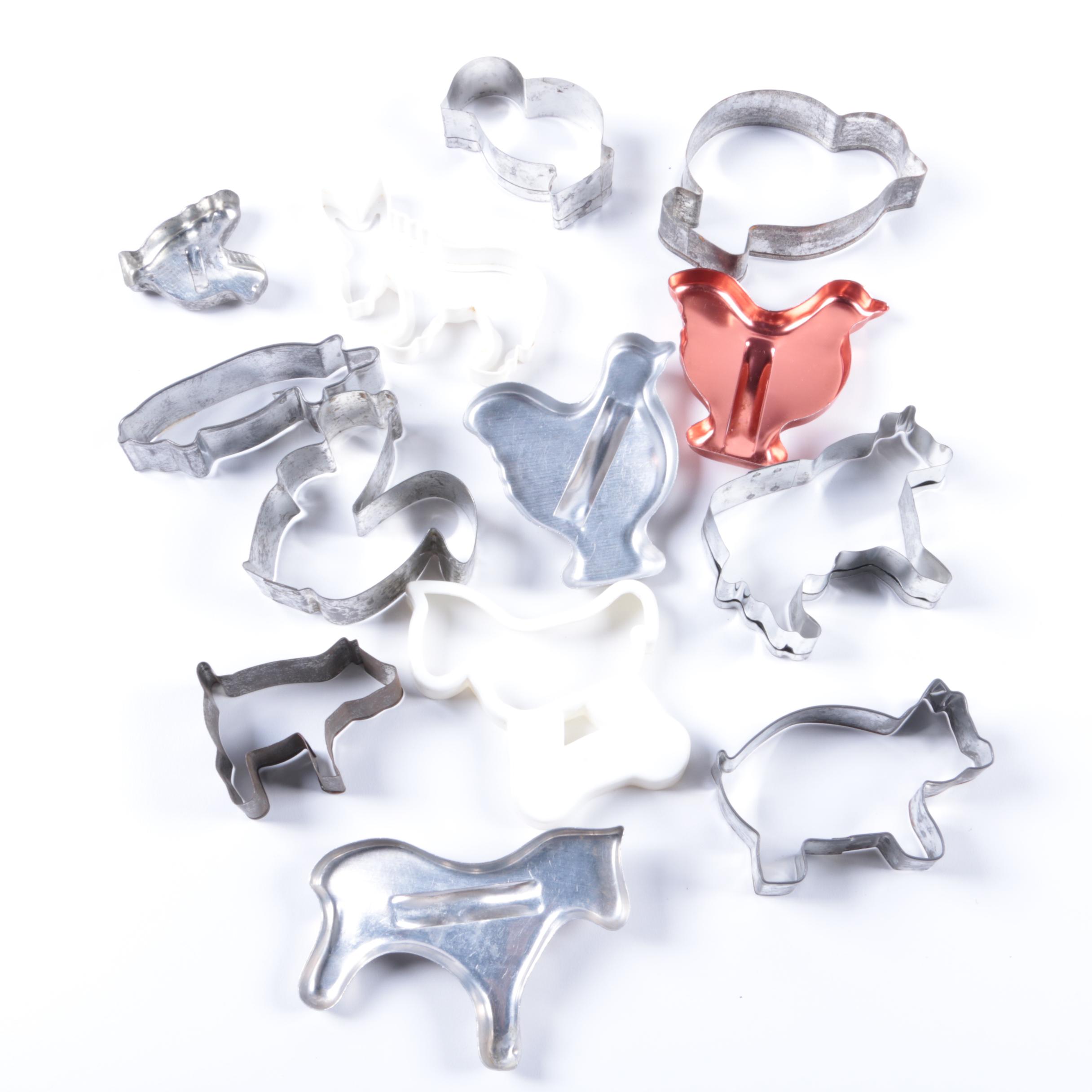 Metal Farm Animal Cookie Cutters