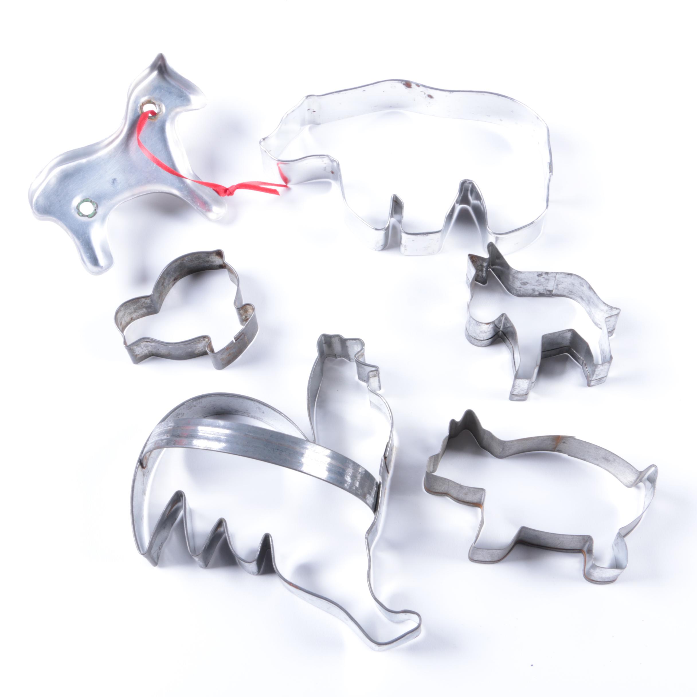 Metal Farm Animal Cookie Cutters