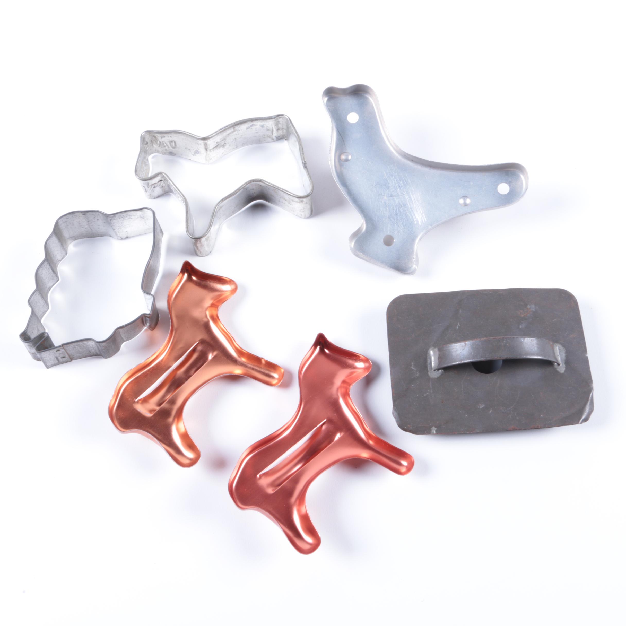 Metal Farm Animal Cookie Cutters