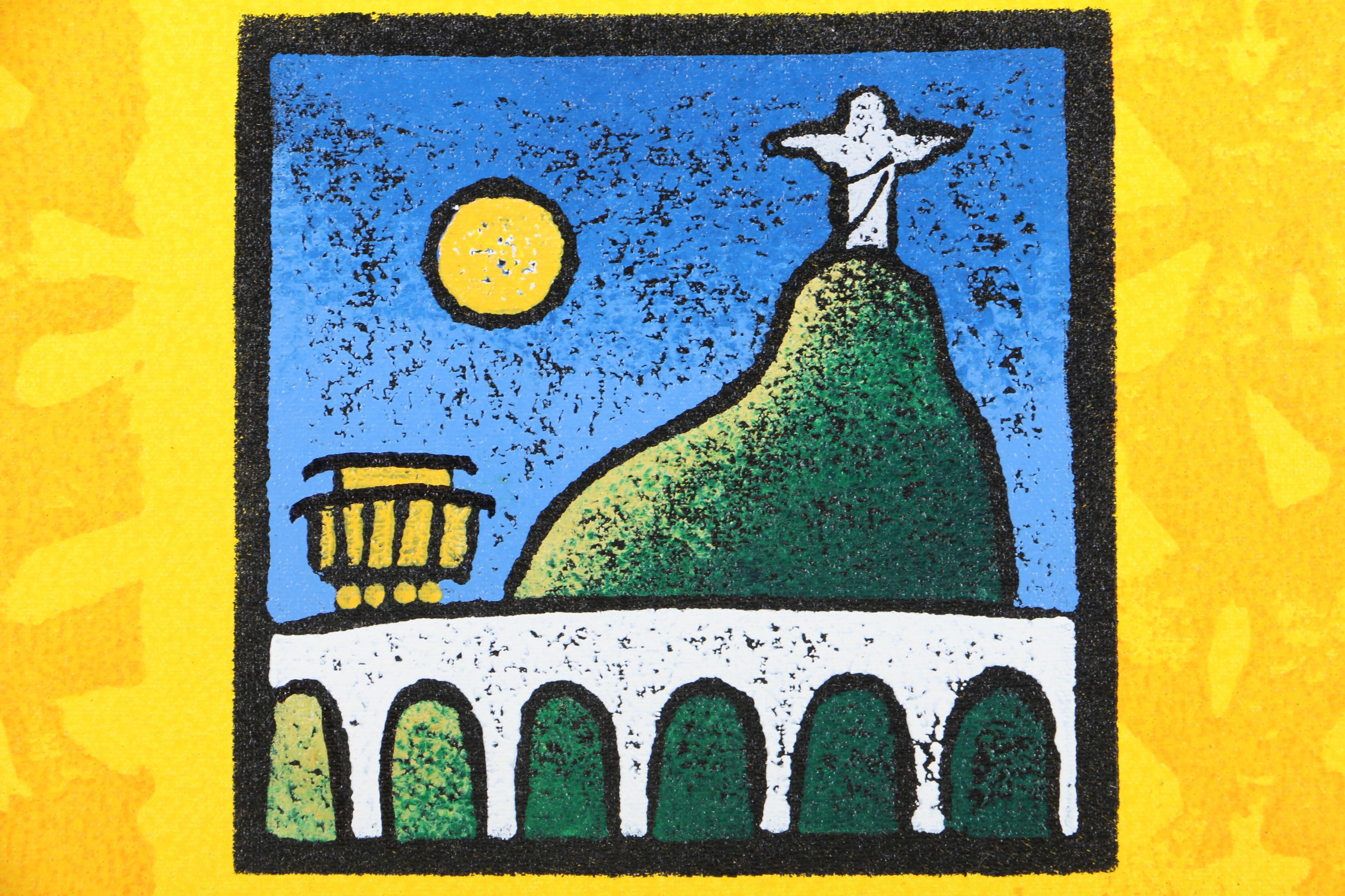 Ricardo Siccuro Acrylic Painting on Canvas of Christ the Redeemer