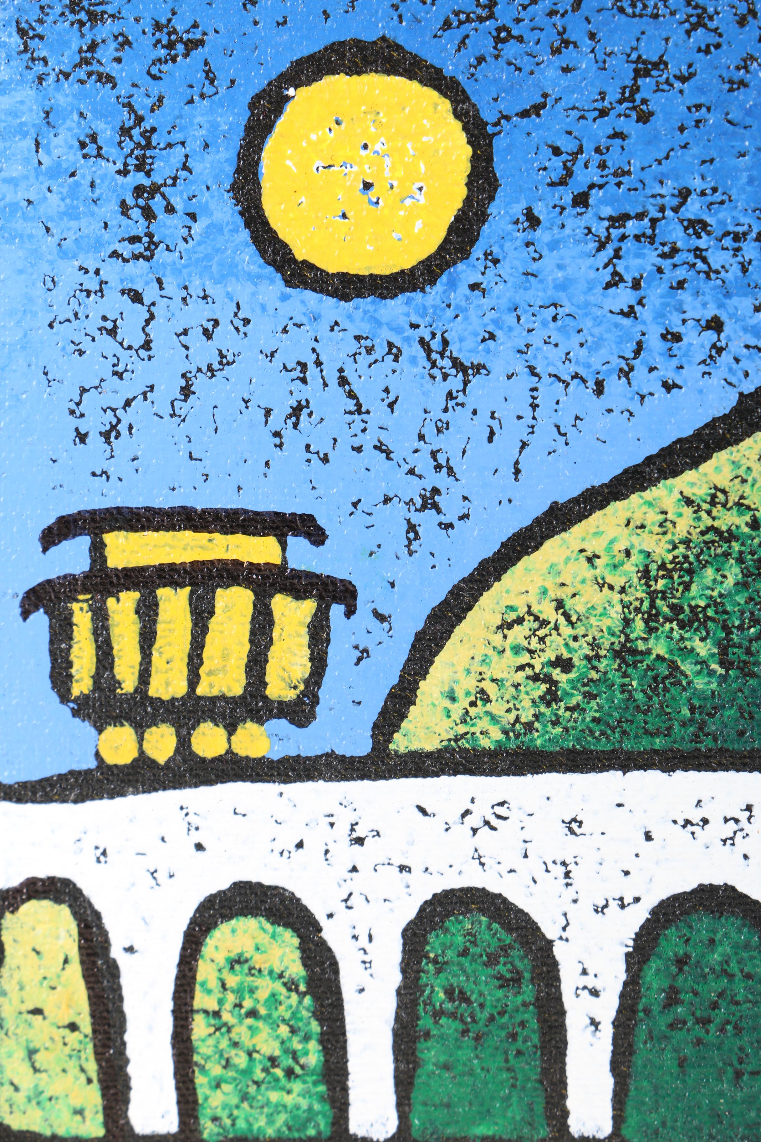 Ricardo Siccuro Acrylic Painting on Canvas of Christ the Redeemer