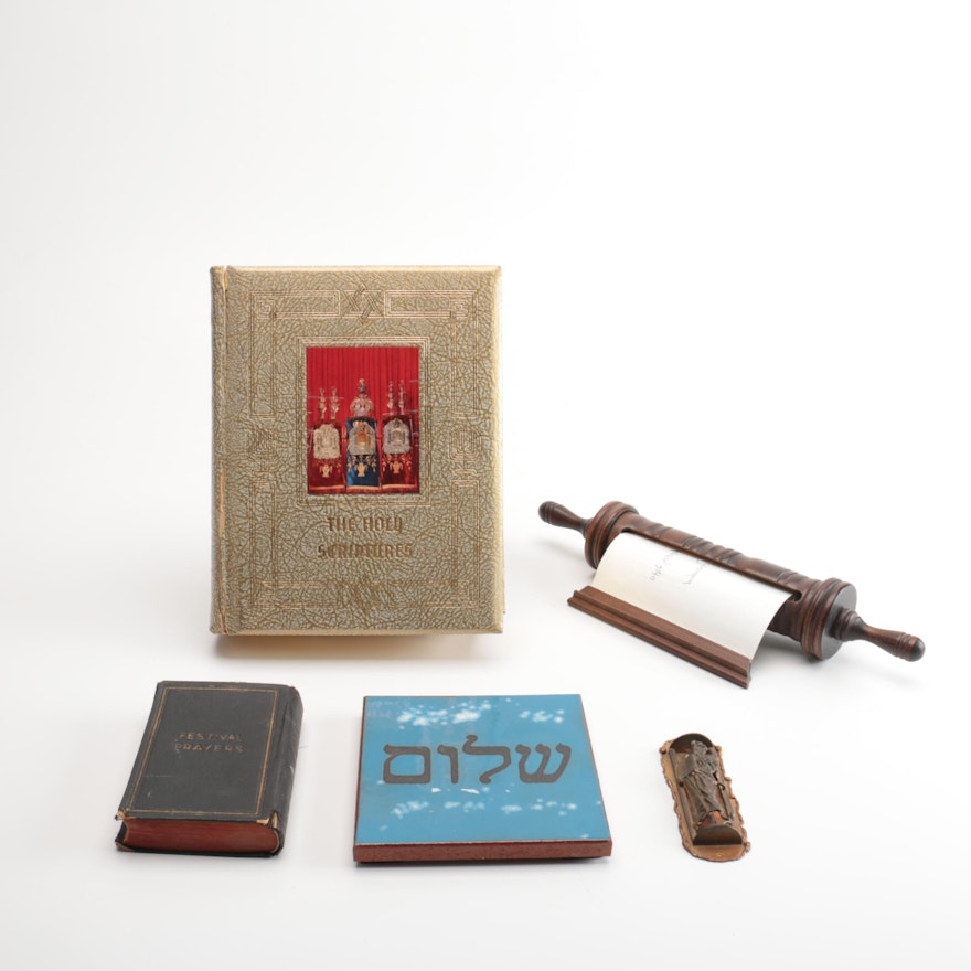 "The Holy Scriptures",  1930 "Festival Prayers" and Other Judaica