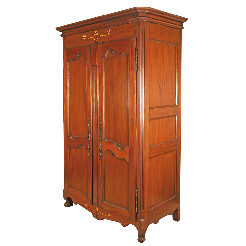 Mahogany Wardrobe with Marquetry