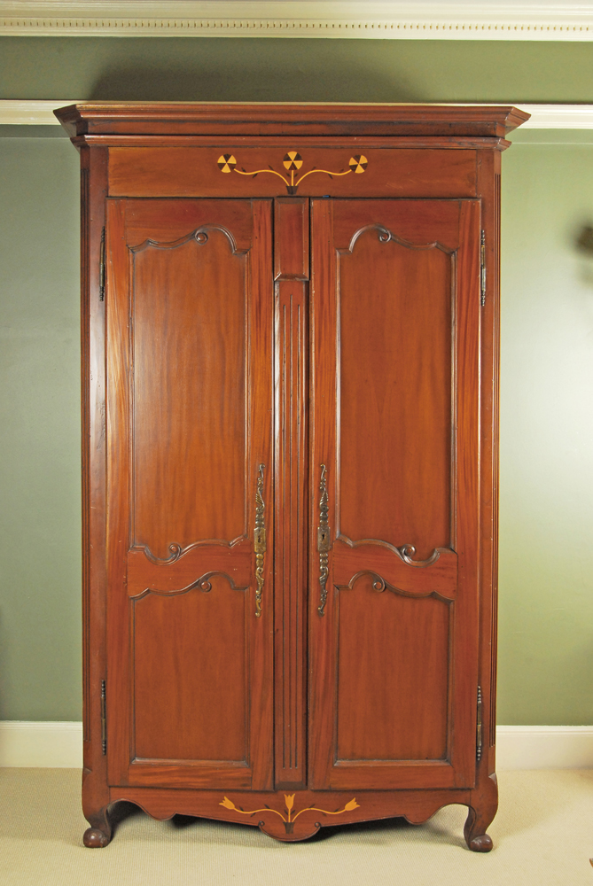 Mahogany Wardrobe with Marquetry