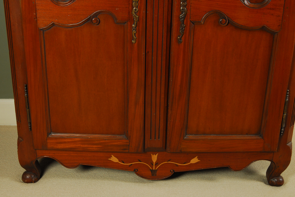 Mahogany Wardrobe with Marquetry