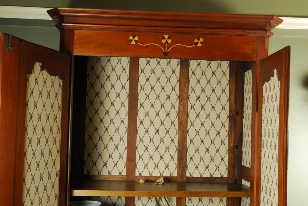 Mahogany Wardrobe with Marquetry