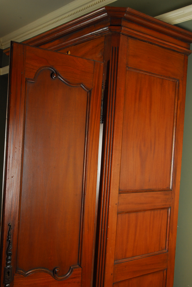 Mahogany Wardrobe with Marquetry