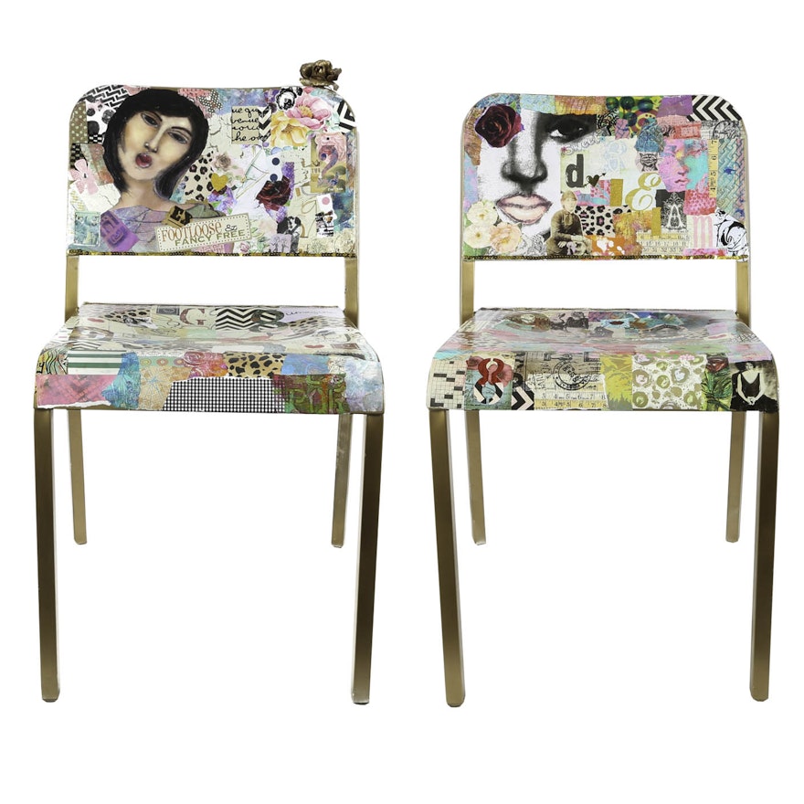 Kimberly Mixed Media Chairs "Sit and Think"