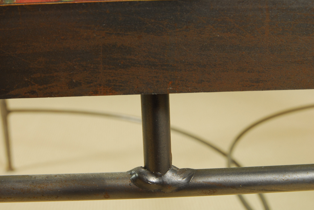 Vintage Glass Top Coffee Table