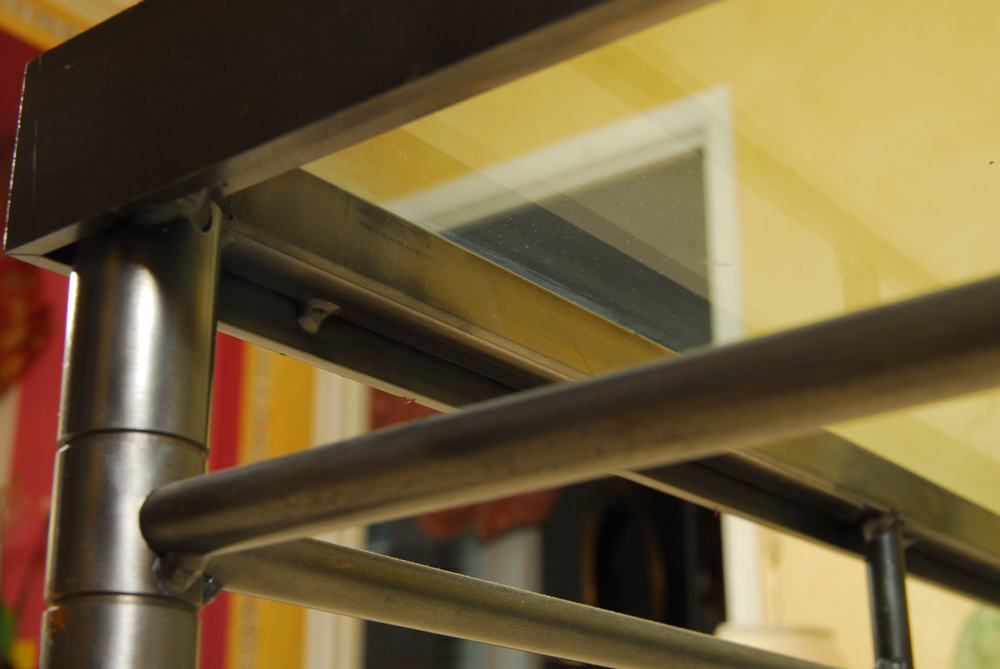 Vintage Glass Top Coffee Table