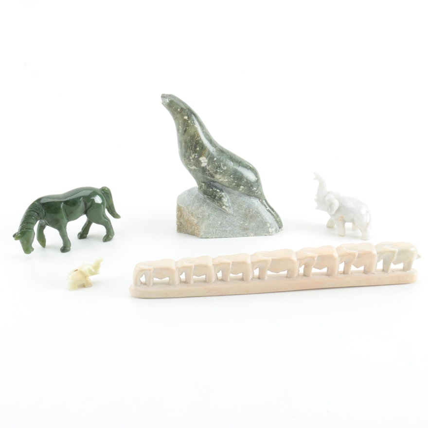 Mineral Animal Figurines