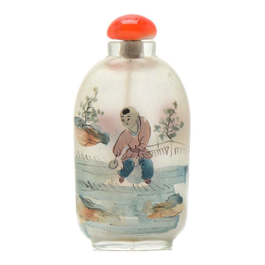 Republic of China Painted Snuff Bottle