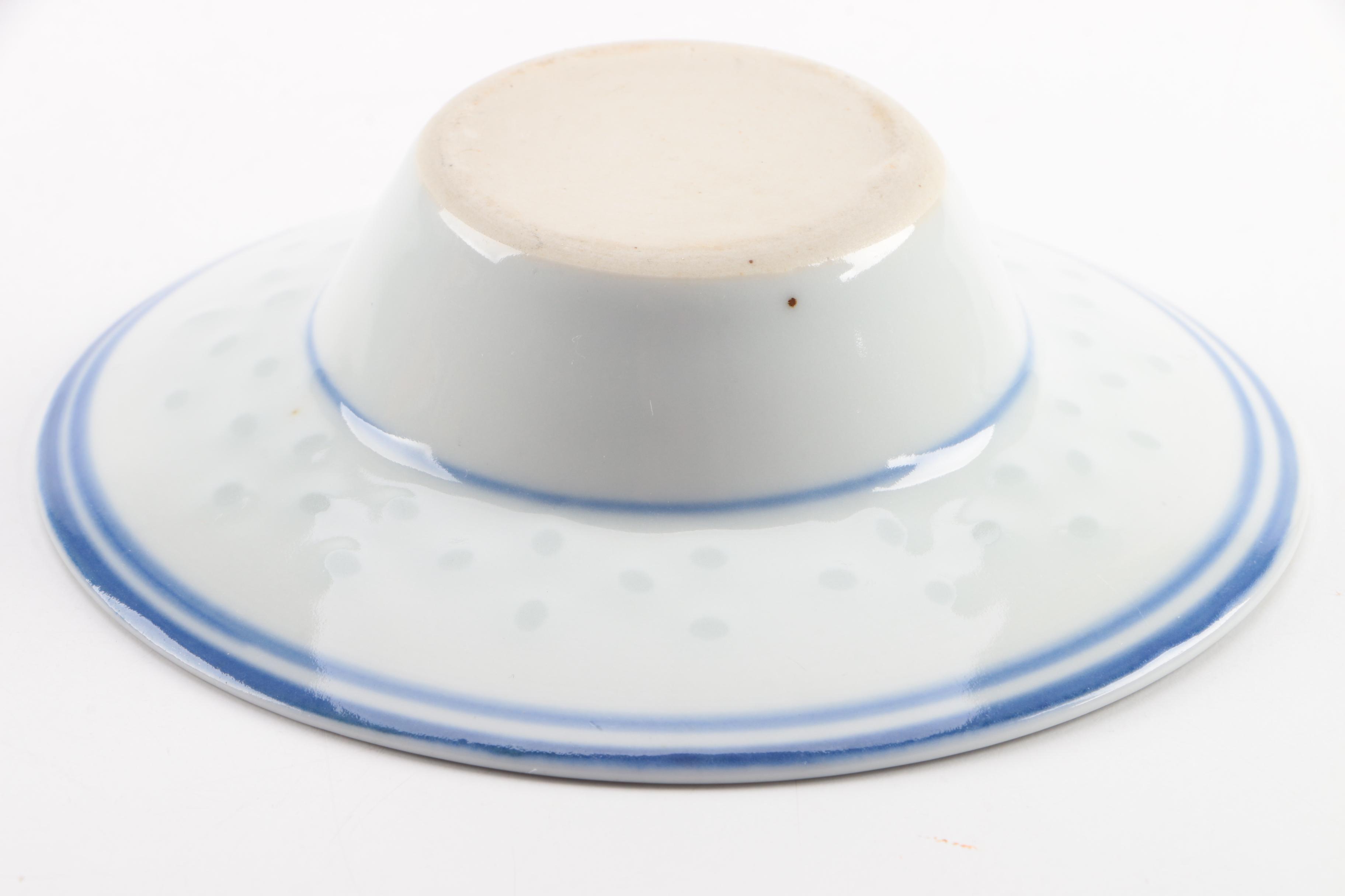 Assorted Blue and White Ceramic Decor Featuring Delft