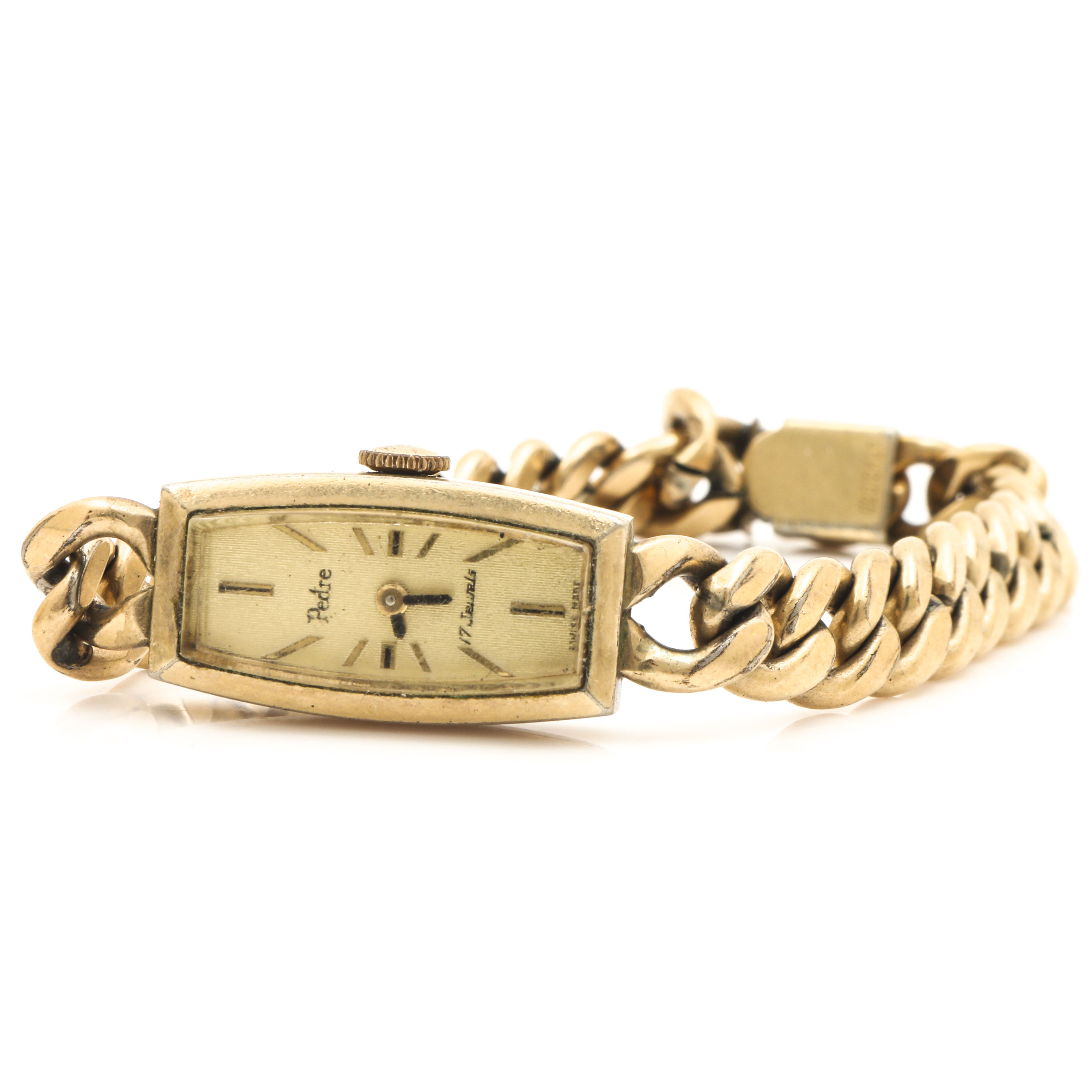 Pedre Watch and Miniature Mantel Clock