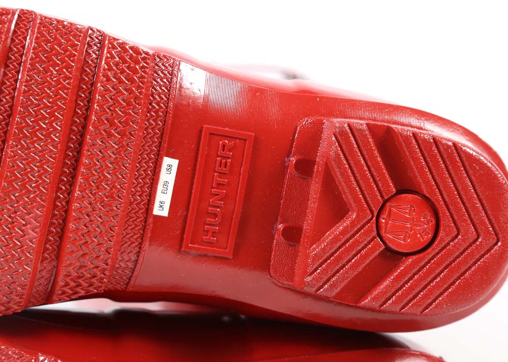 Hunter Original Tall Military Red Rain Boots and Boot Socks