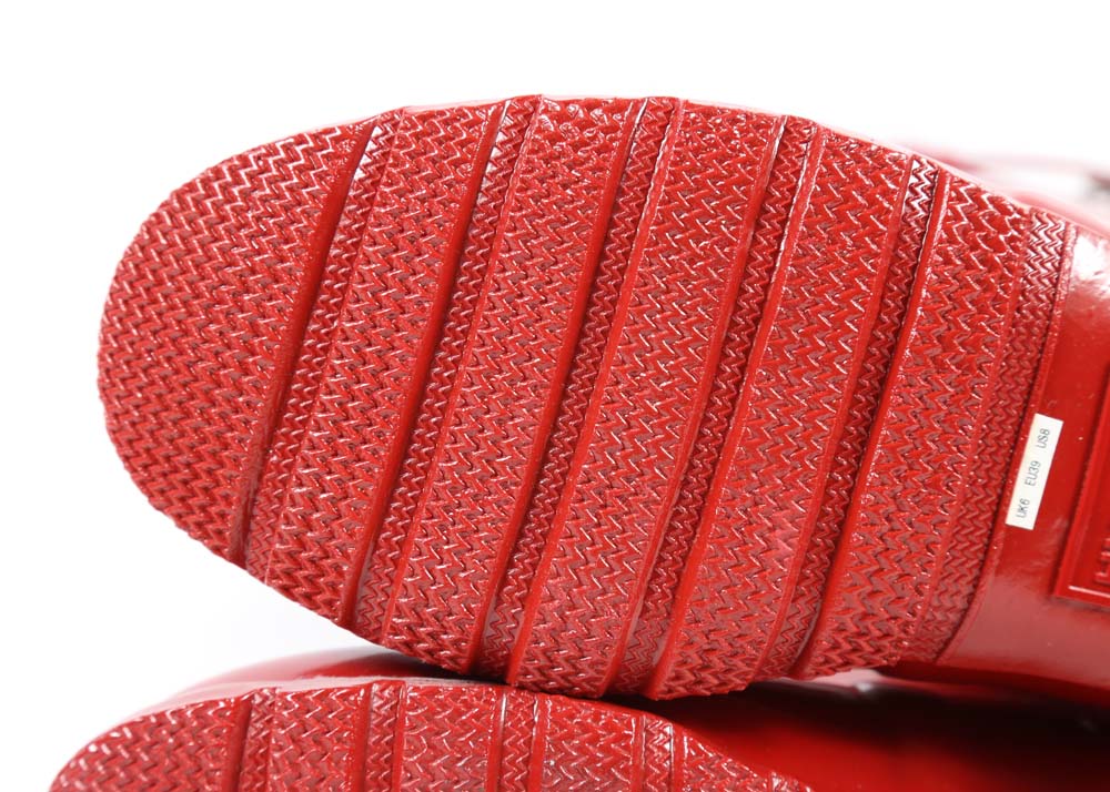 Hunter Original Tall Military Red Rain Boots and Boot Socks