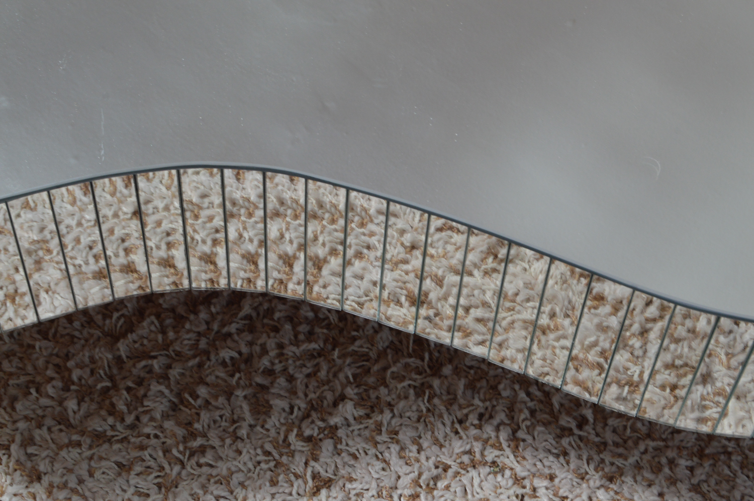 Mirrored Piano Motif Coffee Table