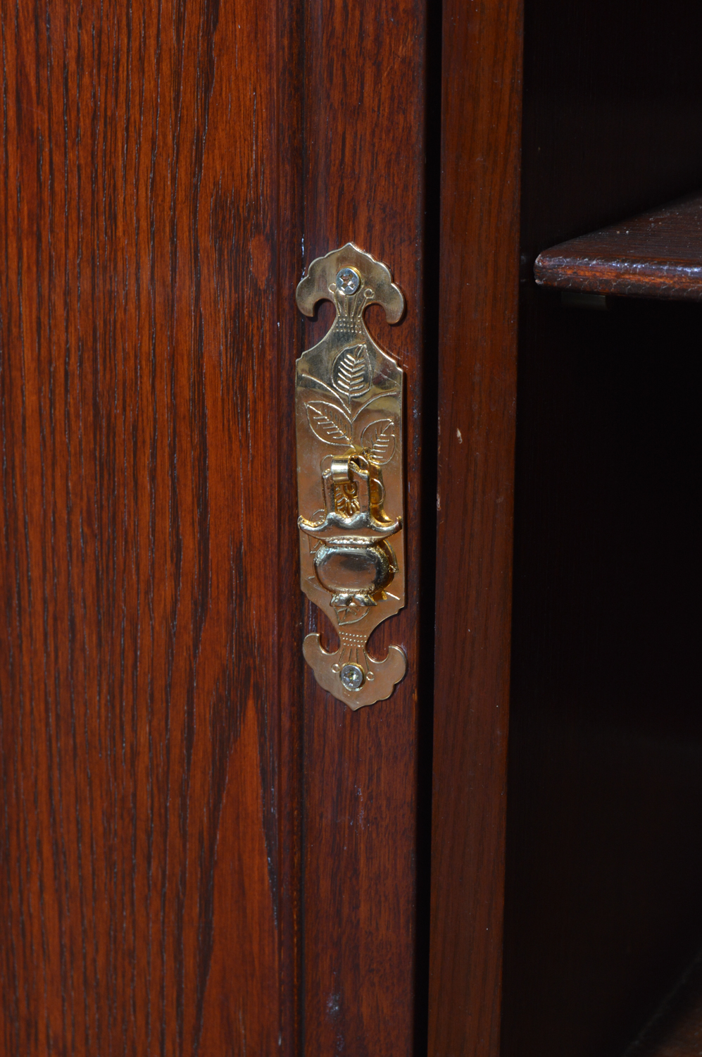 Vintage Carved Teak Chinese Bar