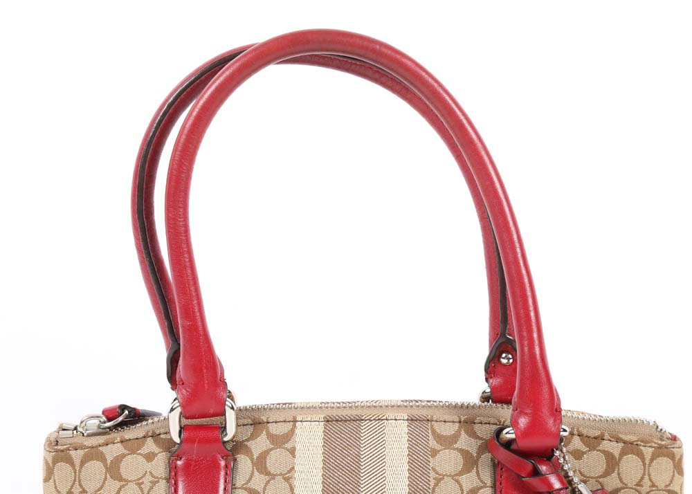 Coach Legacy Signature Stripe Mini Rory Bag
