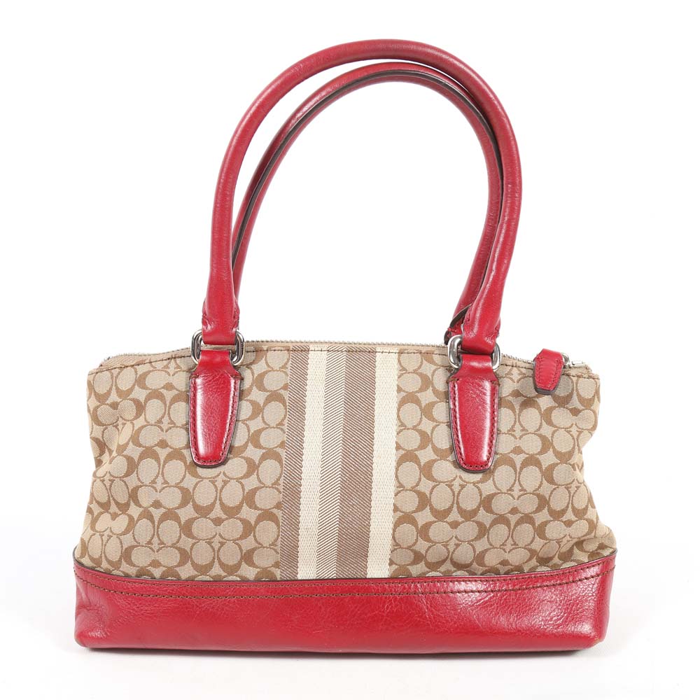 Coach Legacy Signature Stripe Mini Rory Bag